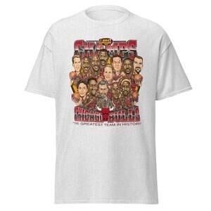 1996 Chicago Bulls  Finals Championship  T-Shirt- Ash Grey